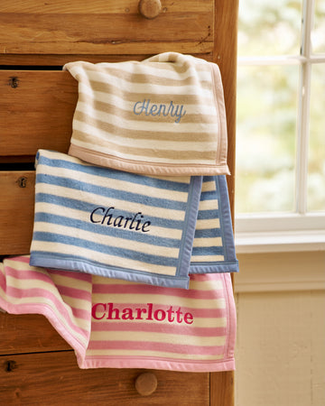 Sweet Pea Stripe Blush Mini Blanket6
