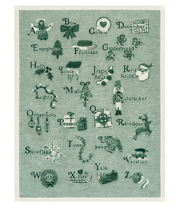 ABC's of Christmas Mini Blanket