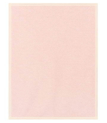 Harborview Herringbone Ballet Pink Mini Blanket
