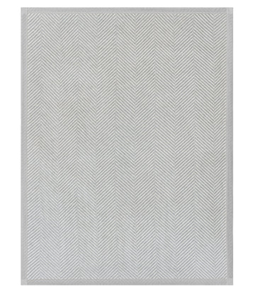 Harborview Herringbone Light Grey Blanket1