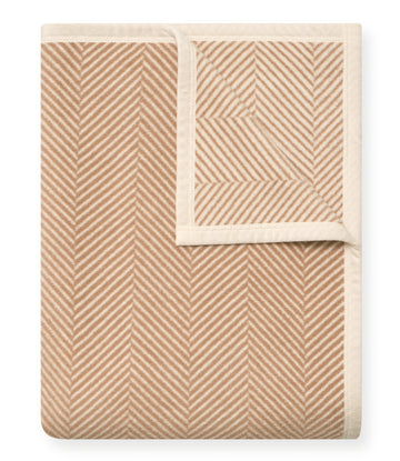 Harborview Herringbone Tan Blanket1