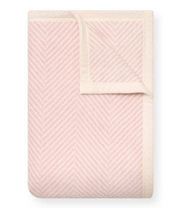 Harborview Herringbone Ballet Pink Midi Blanket
