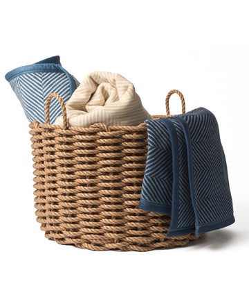 Rope Basket Wheat