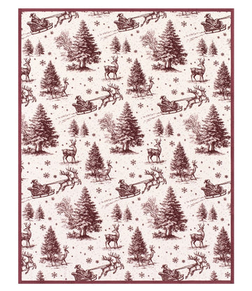 Santa Toile Blanket