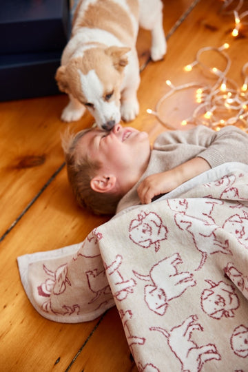 Santa Puppies Mini Blanket