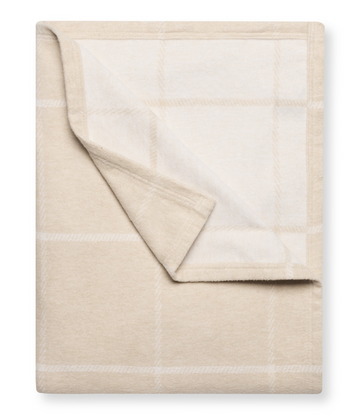 Windowpane Wheat Lightweight Blanket