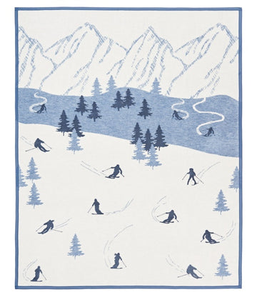 Ski First Tracks Needlepoint Canvas